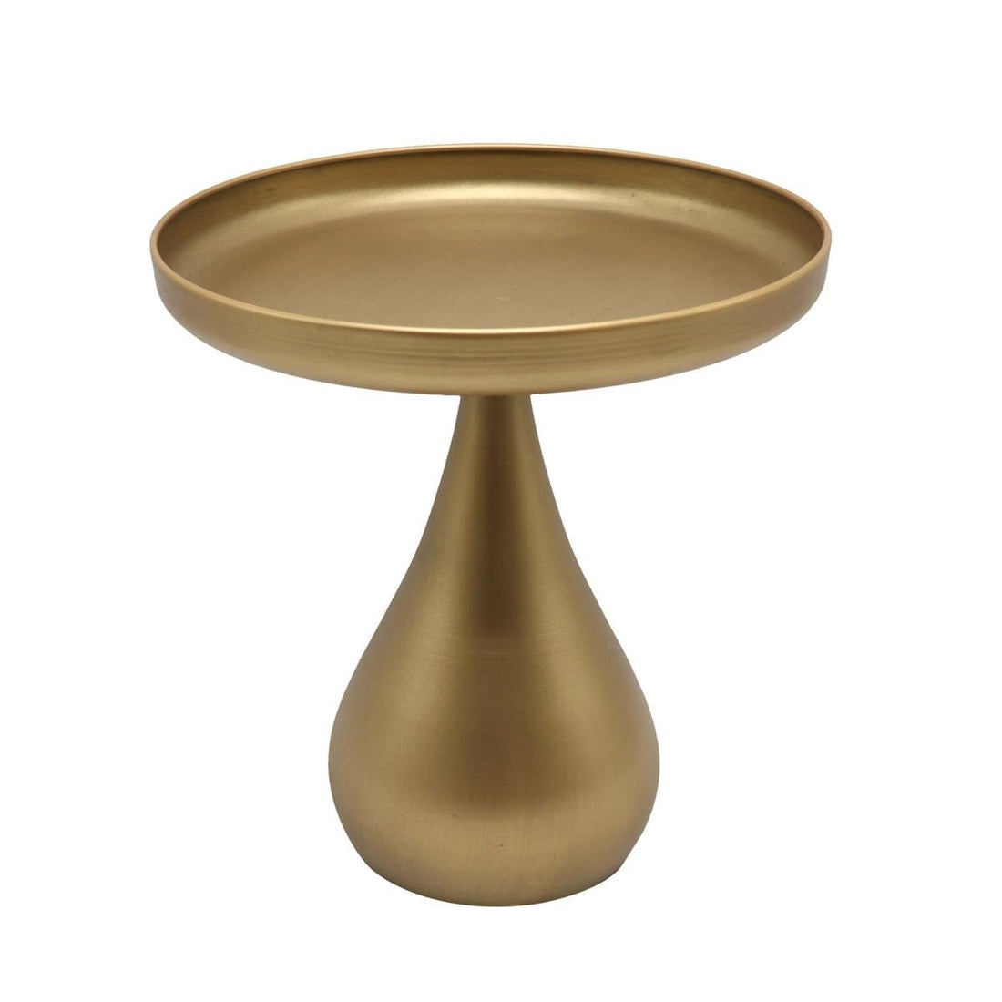 Alzatina con piede metallo colore oro H.30,5CM - Perrone Shop