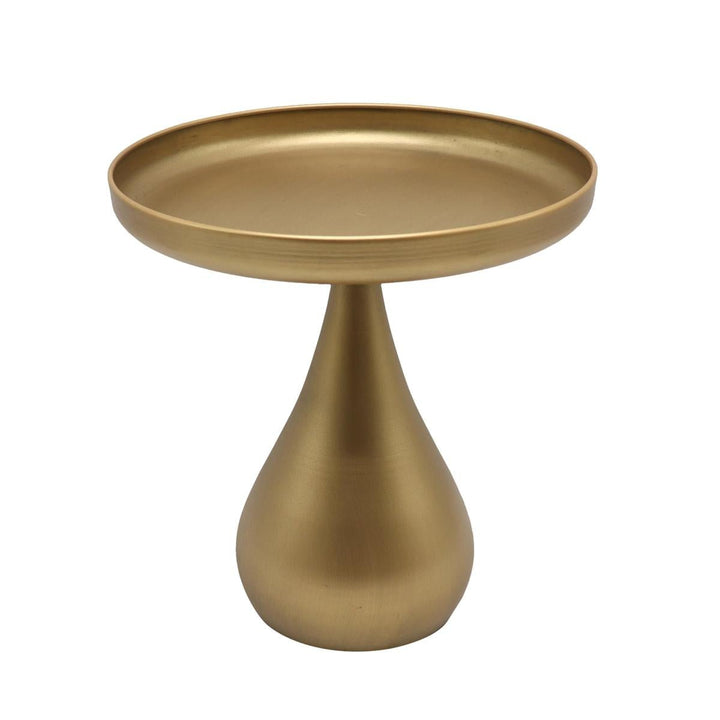 Alzatina con piede metallo colore oro H.30,5CM - Perrone Shop