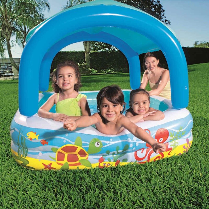 Piscina Gonfiabile Bestway Pesci Tropicali con Parasole - Perrone Shop