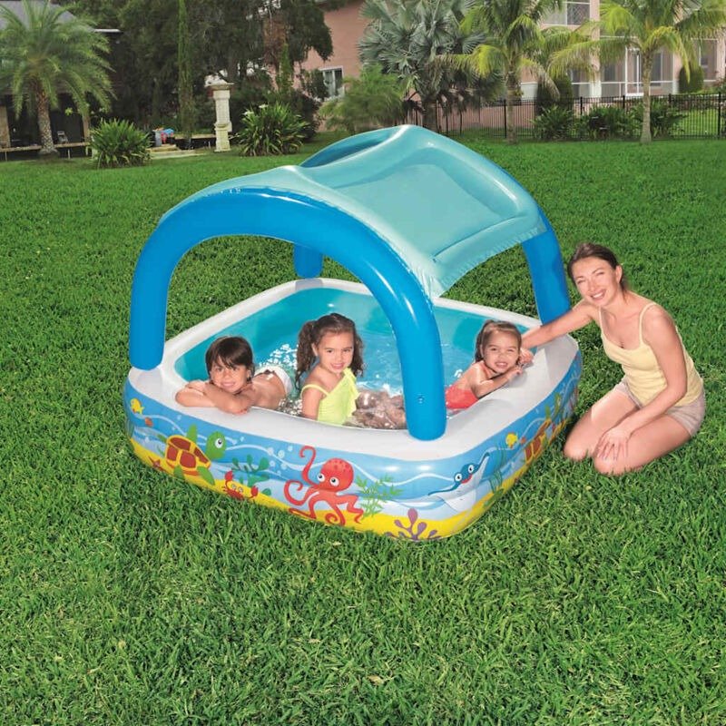 Piscina Gonfiabile Bestway Pesci Tropicali con Parasole - Perrone Shop