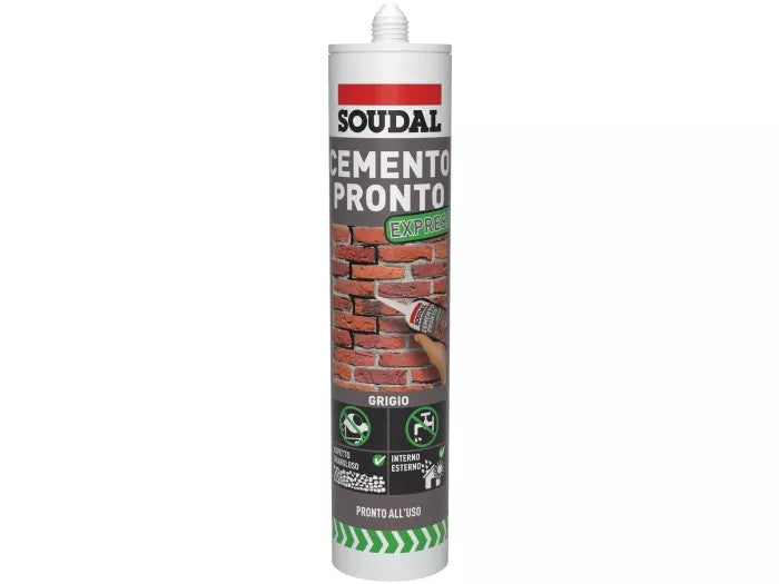 Cemento Pronto Acrilico 310 ml – Stucco per Riparazioni di Calcestruzzo e Muratura