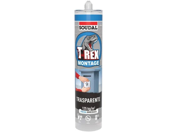 T-REX Trasparente – Adesivo di Montaggio Trasparente ad Alta Resistenza 295g