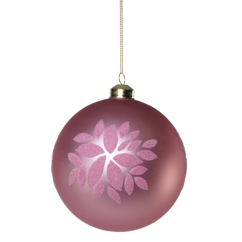 Pallina di Natale in Vetro Satinato – Ø10 cm