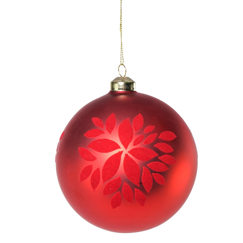 Pallina di Natale in Vetro Satinato – Ø10 cm