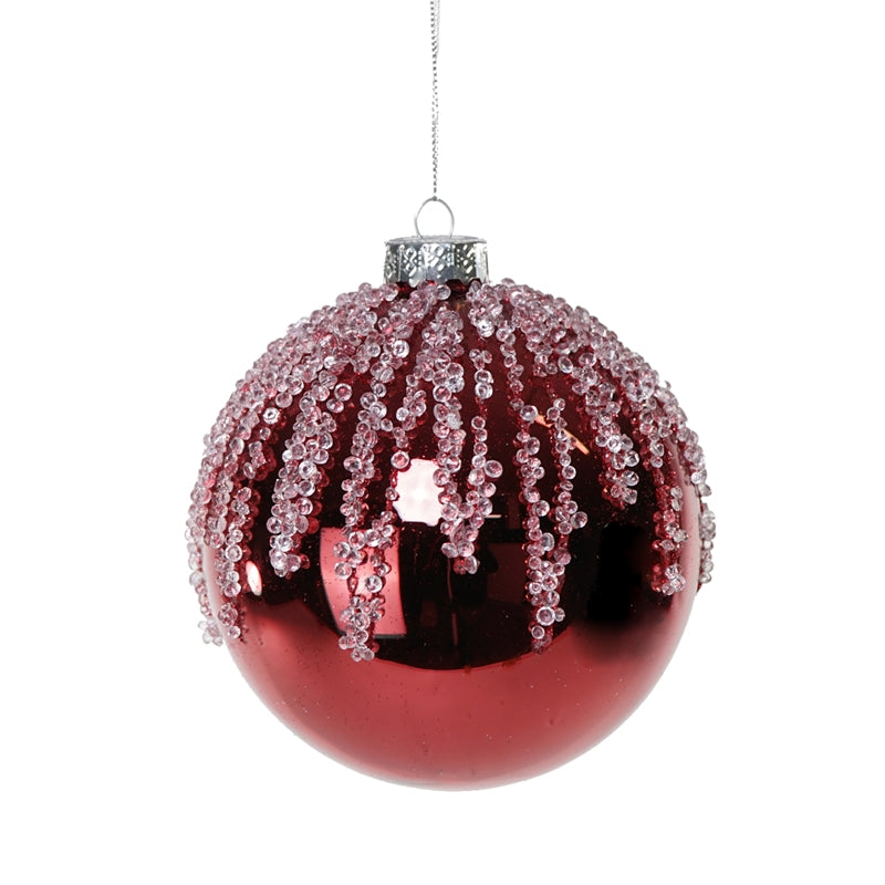 Pallina di Natale in Vetro Satinato – Ø10 cm