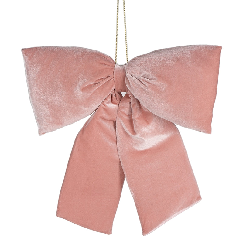 FIOCCO ROSA IN VELLUTO 25X32CM