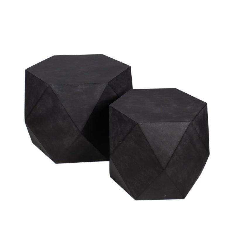 Base Nera in Metallo – Design Geometrico - Perrone Shop