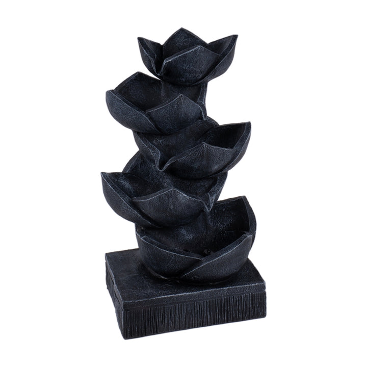 Fontana Elettrica Nera in Resina