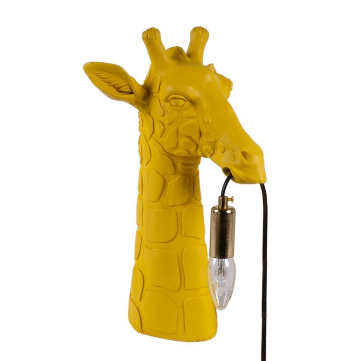 Lampada Decorativa a Forma di Giraffa in Resina – 24x23x40 cm