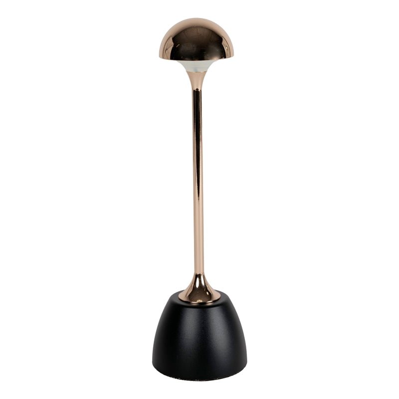 Lampada Led ricaricabile da tavolo nero - oro - Perrone Shop