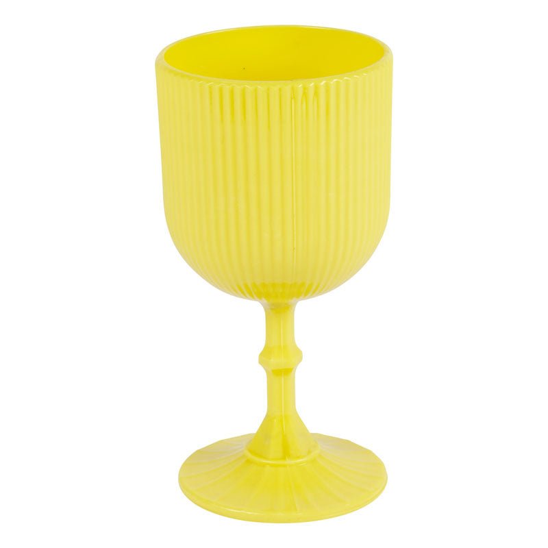 Vasetto decorativo giallo H17cm - Perrone Shop