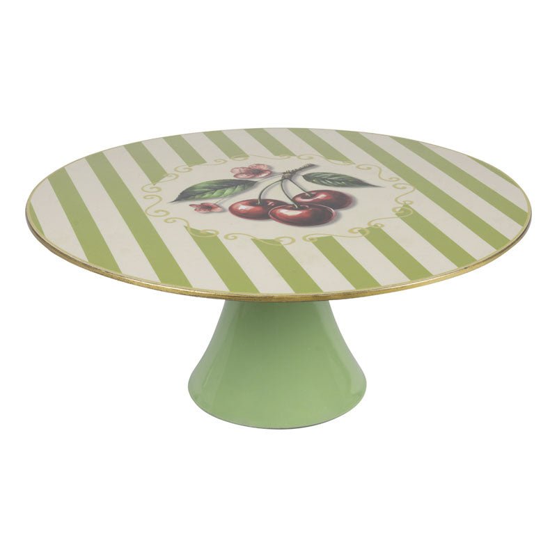 Alzatina con decorazione ciliegie in PVC - Perrone Shop