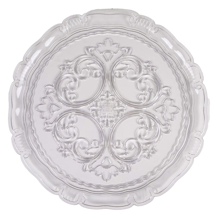 Sottopiatto trasparente in plastica D33cm - Perrone Shop