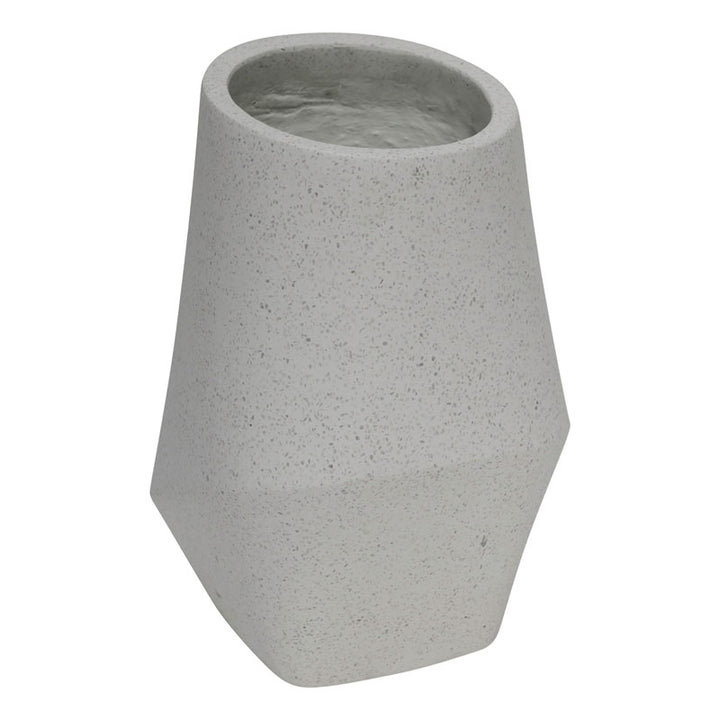 Vaso in Cemento Bianco dal Design Moderno - Perrone Shop