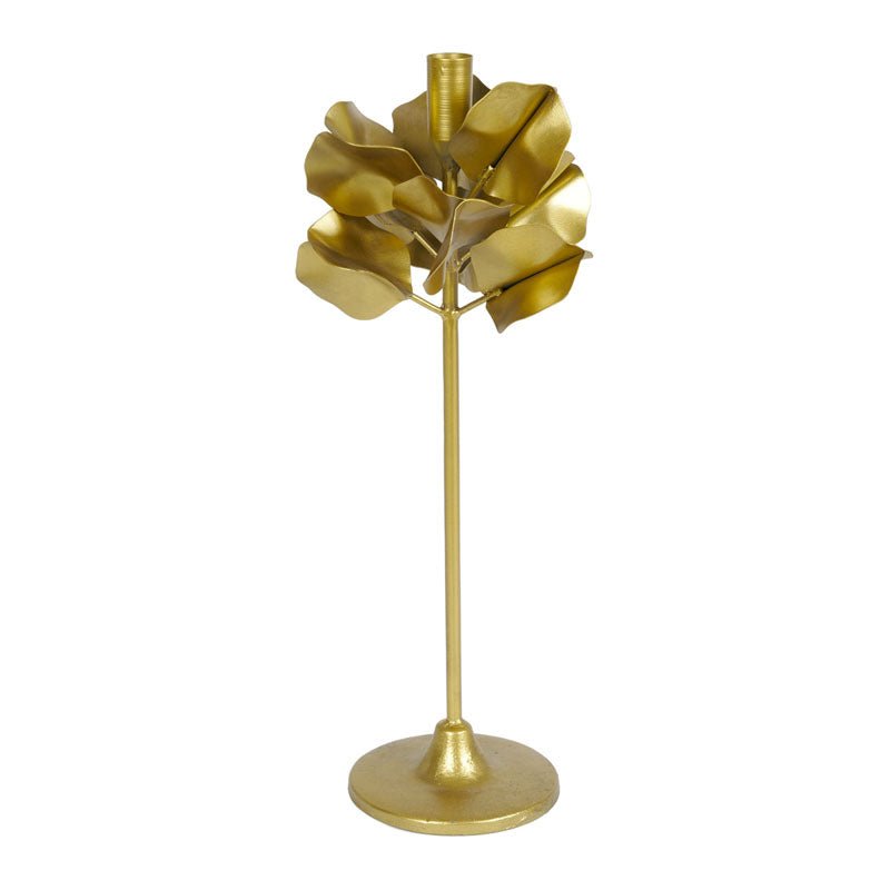 Candeliere foglie oro in metallo - Perrone Shop