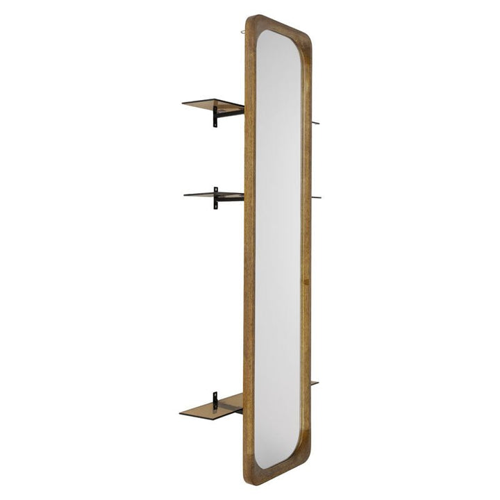 Specchio da Parete con Mensole in Legno - Perrone Shop