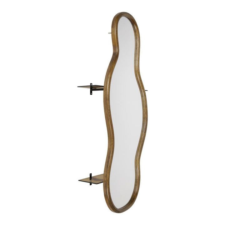 Specchio da Parete con Mensole in Legno - Perrone Shop