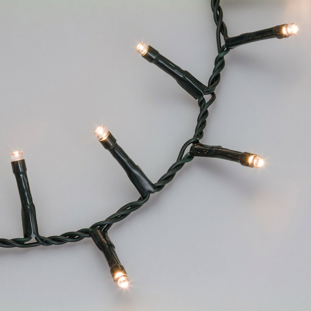 Catena luminosa da 1500 Cluster Filo Verde Caldo 30mt | Lotti - Perrone Shop