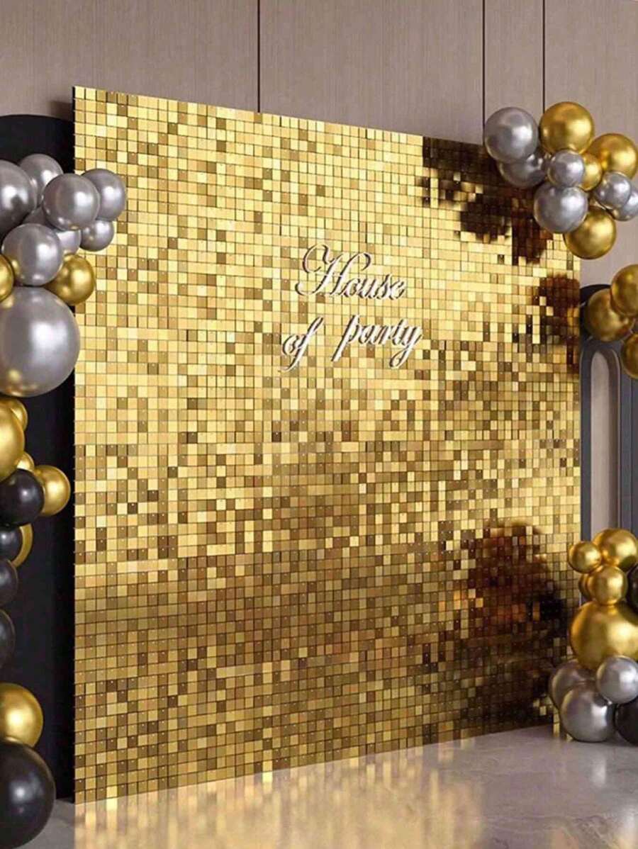 Decorazione natalizia a tenda quadrata con glitter | EDG - Perrone Shop