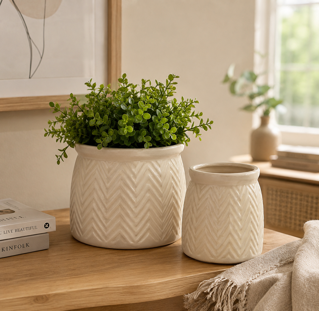 Vaso Cachepot Spiga Sabbia | EDG