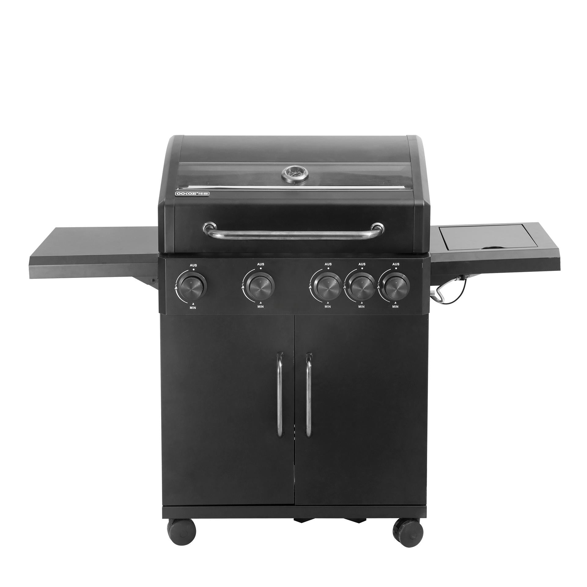 Pit Master – Barbecue a Gas con fornello laterale e custodia