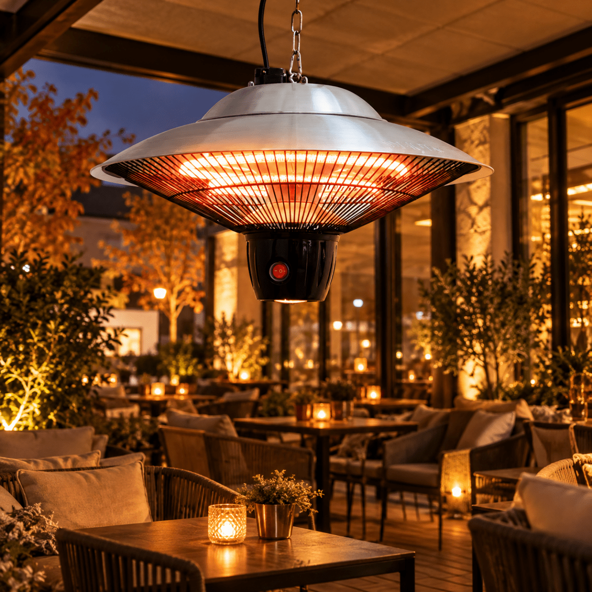 Lampada Riscaldante a Infrarossi da Soffitto 600/1500 W – XONE - Perrone Shop