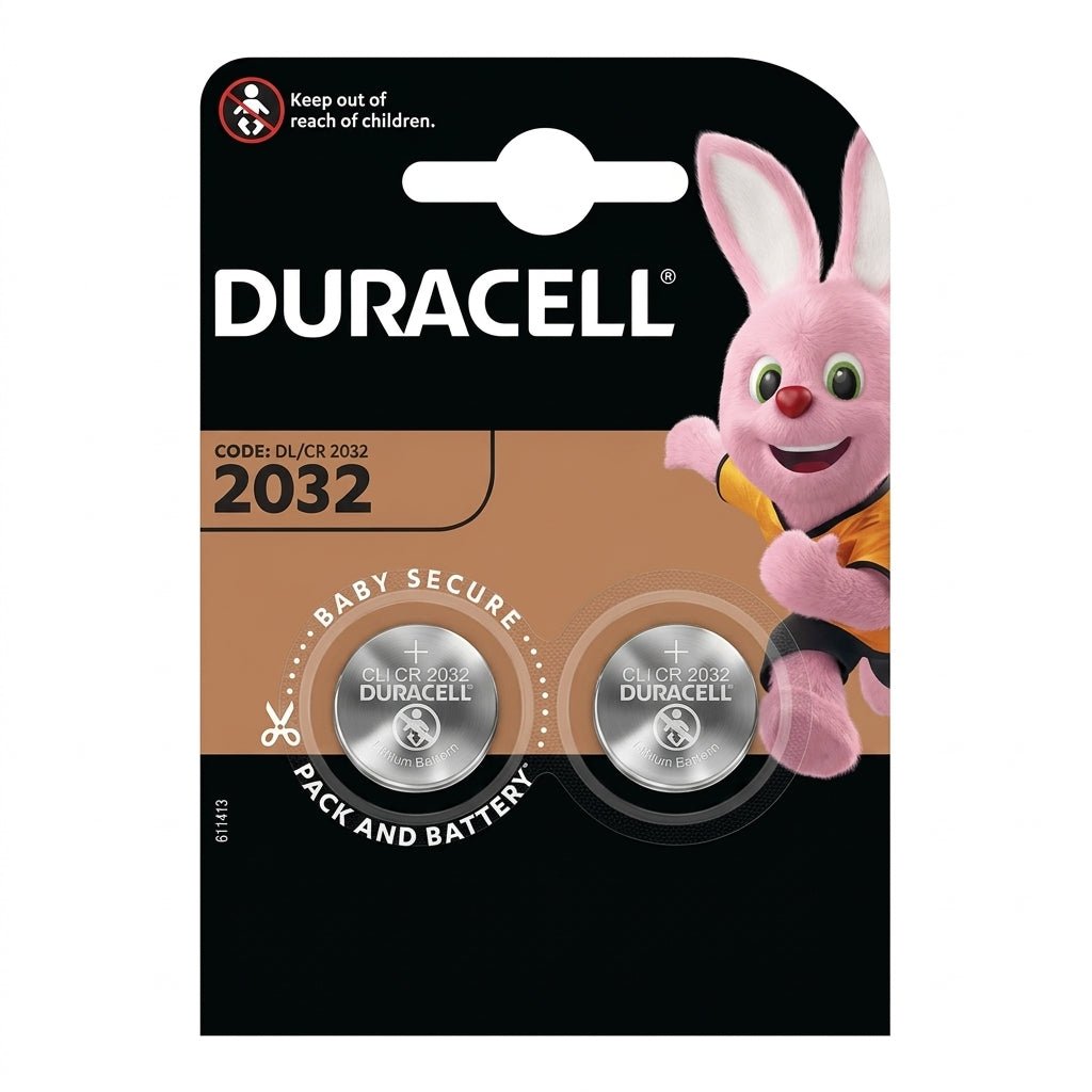 Batteria a bottone Duracell CR2032 al litio 3V 2pz - Perrone Shop