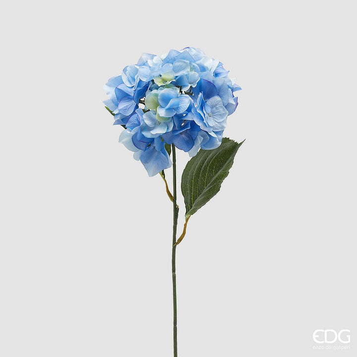 Ortensia ramo con foglie azzurro H.58 | EDG - Perrone Shop