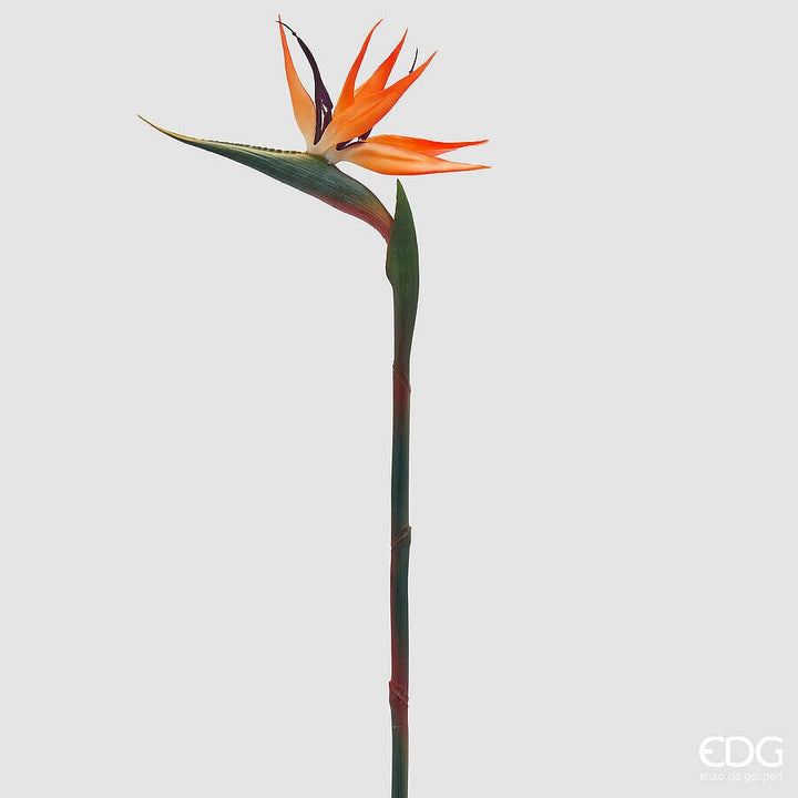 Ramo artificiale Strelizia arancio H.84 | EDG - Perrone Shop