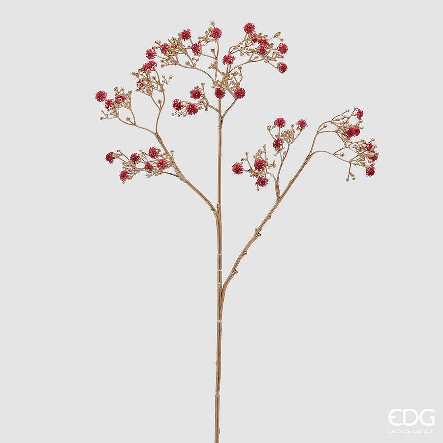 Stelo artificiale Gypsophila oro e Bordeaux H.6 cm | EDG - Perrone Shop