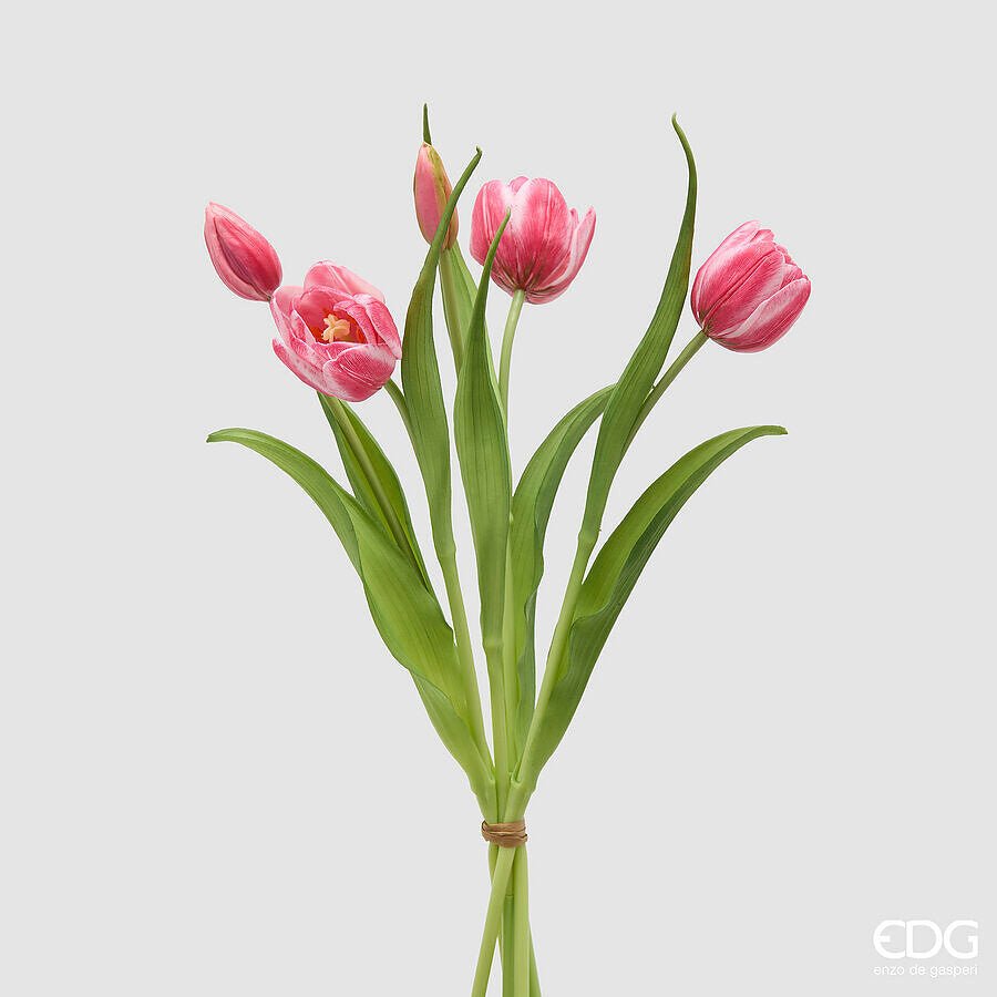 Mazzo di tulipani artificiali H40cm | EDG - Perrone Shop