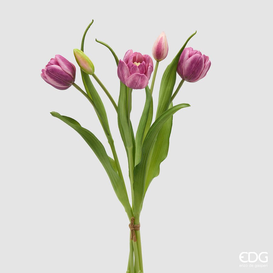 Mazzo di tulipani artificiali H40cm | EDG - Perrone Shop