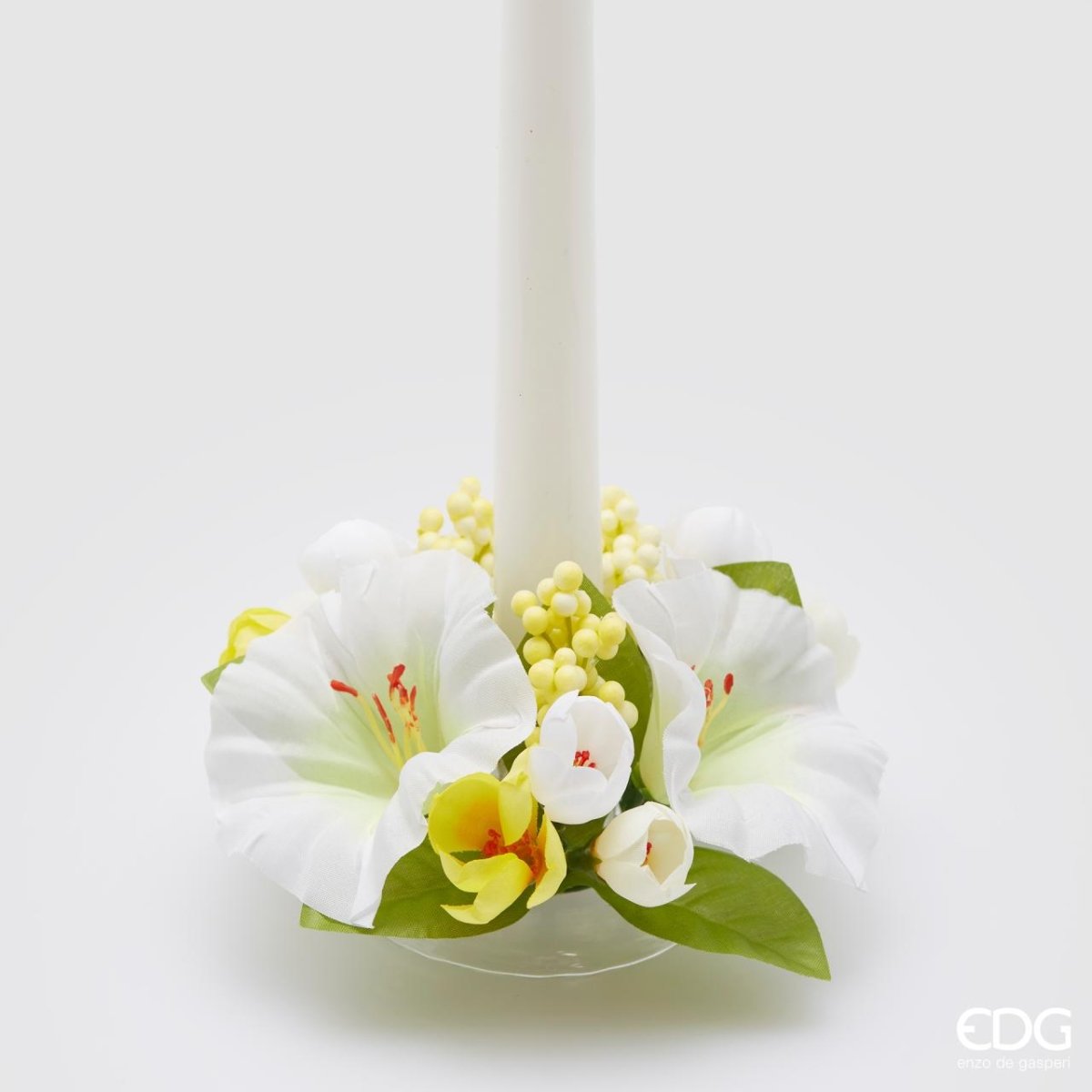 Portacandela petunia mix D16cm | EDG - Perrone Shop