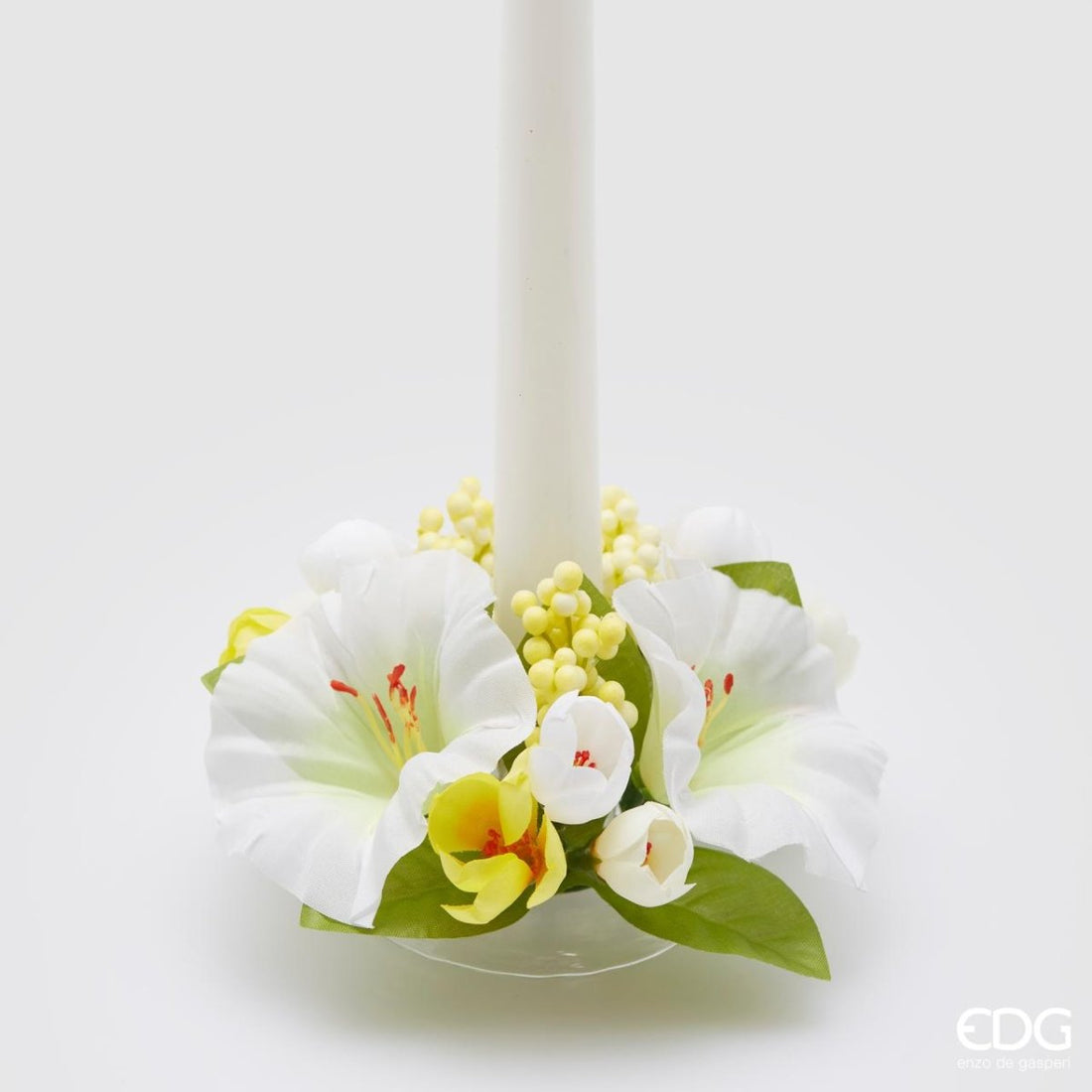 Portacandela petunia mix D16cm | EDG - Perrone Shop