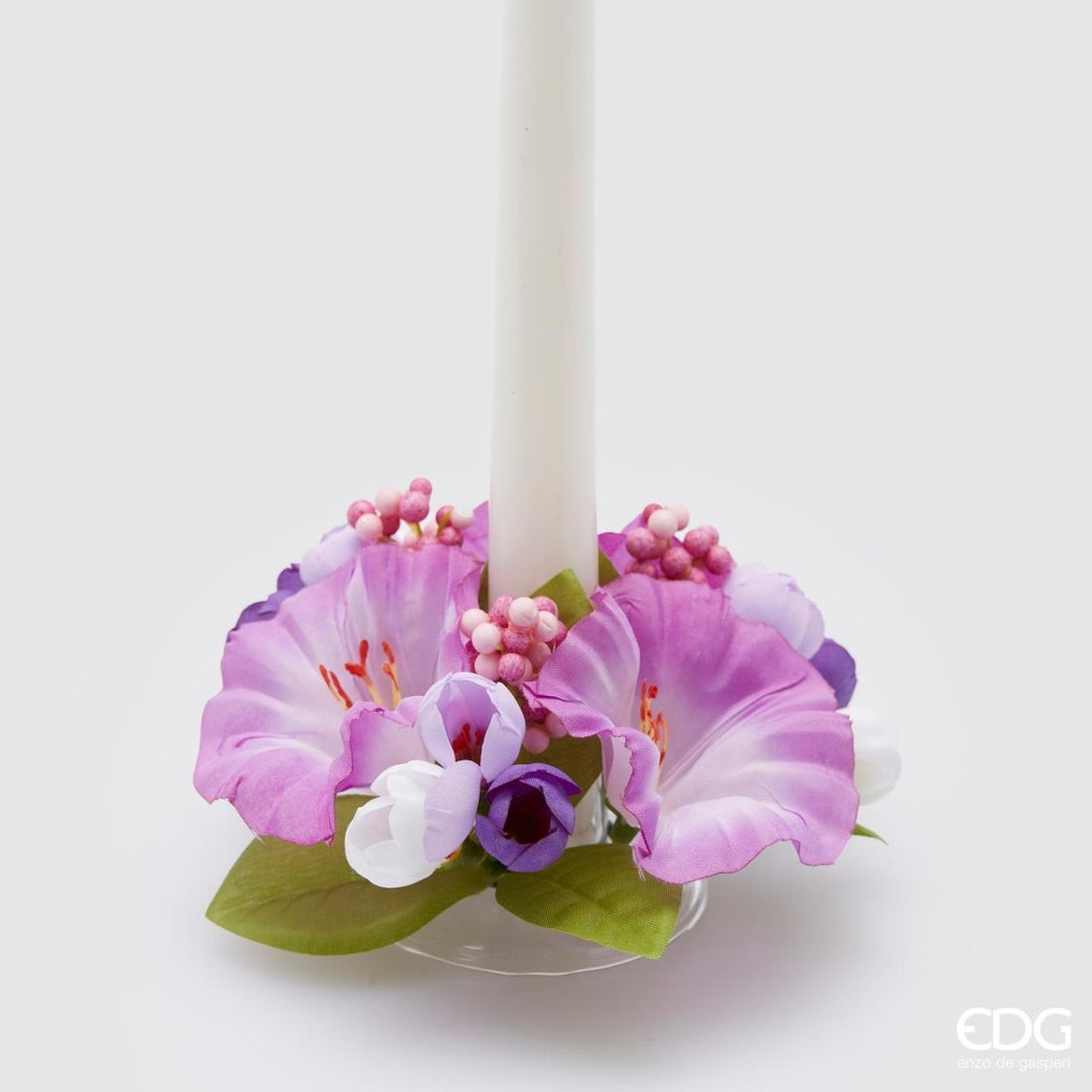 Portacandela petunia mix D16cm | EDG - Perrone Shop
