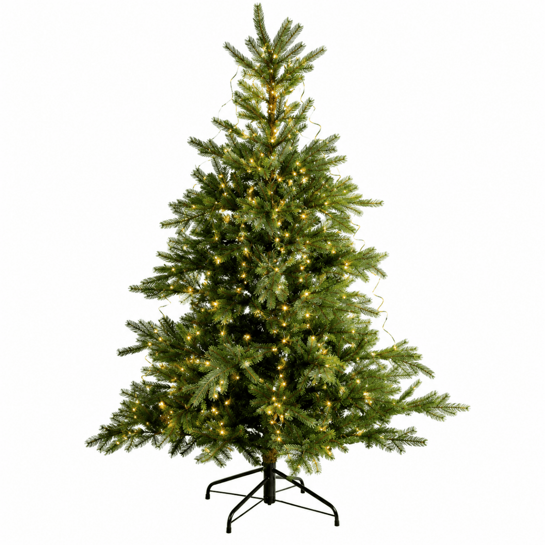 Grappolo MicroLED a Cascata Bianco Caldo con Filo Verde 2,40 m | Kaemingk - Perrone Shop