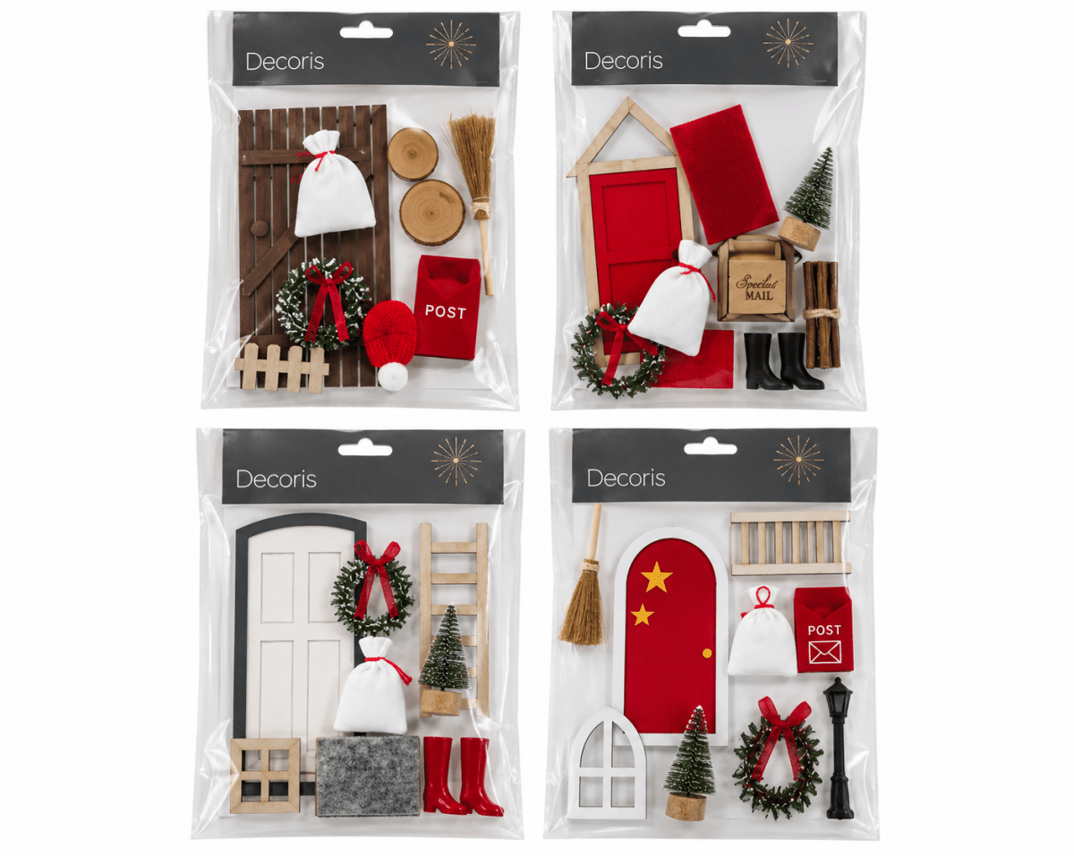 Set Accessori Natalizi in Compensato | Kaemingk - Perrone Shop