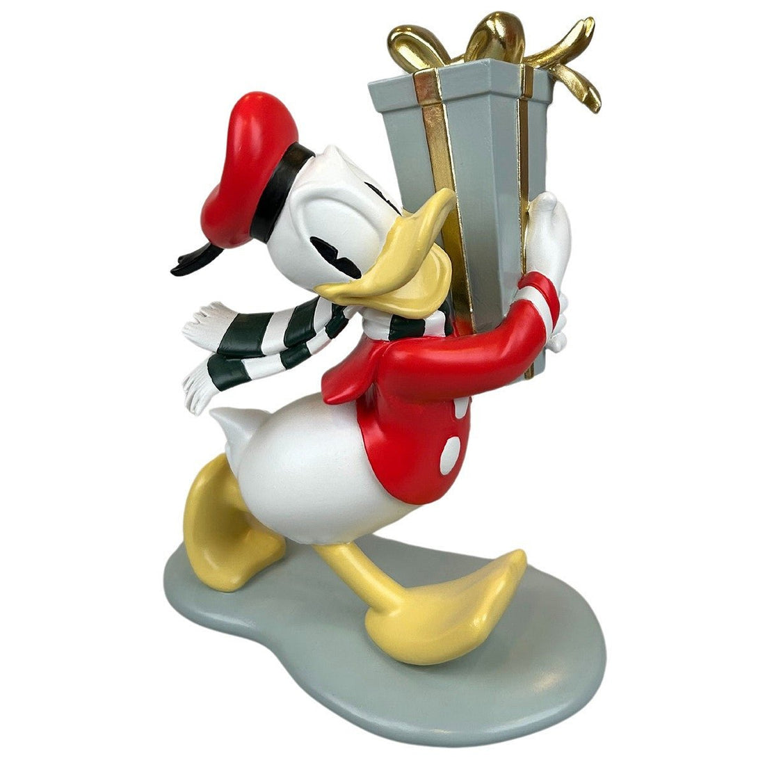 Statuetta natalizia di Paperino Disney con regalo - Perrone Shop