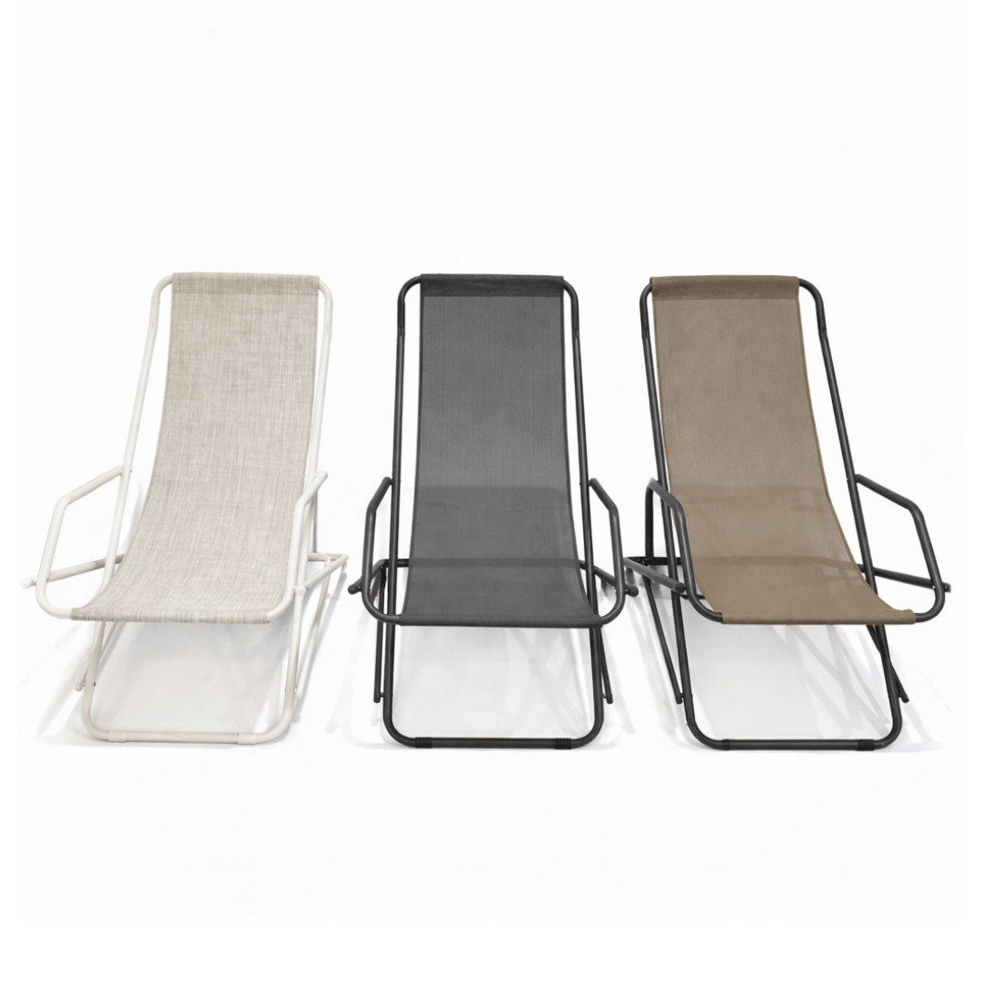 Sdraio Pieghevole Gladys in acciaio e textilene Xone - Perrone Shop