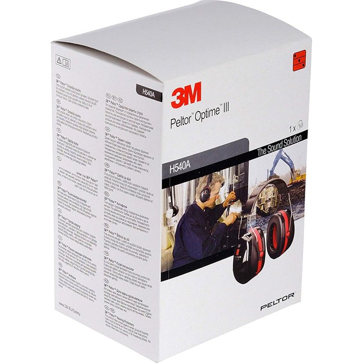 Cuffie Antirumore 3M PELTOR Optime III H540A | Protezione Udito SNR 35 dB - Perrone Shop