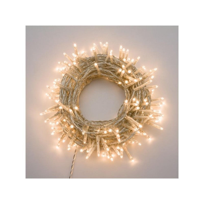 360 LED bianco caldo e freddo con cavo trasparente Lotti