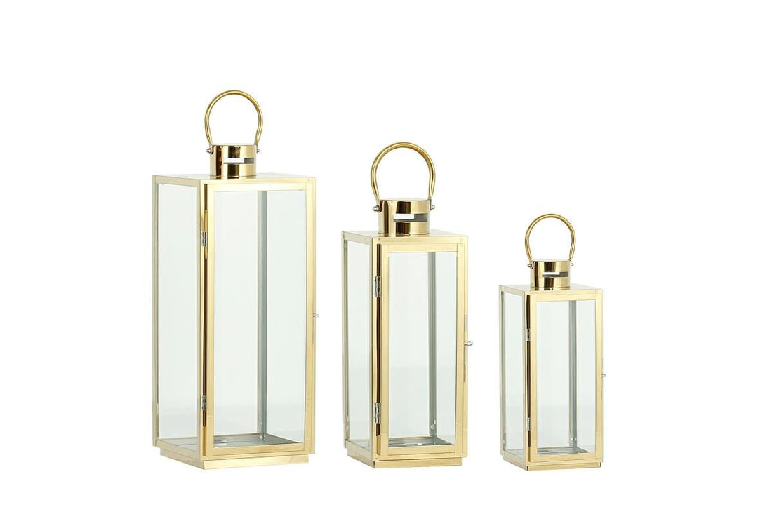 Lanterna in metallo oro - Perrone Shop