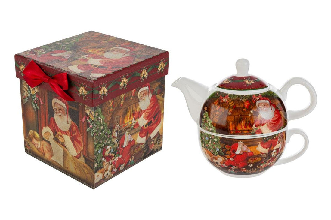 Set Teiera Natalizia in Porcellana 14 x 14,5 cm | Le Stelle - Perrone Shop