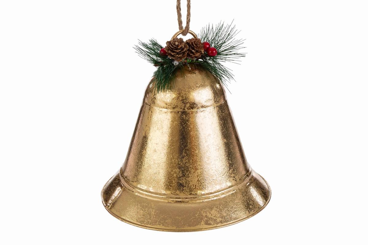 Pendente campana oro metallo