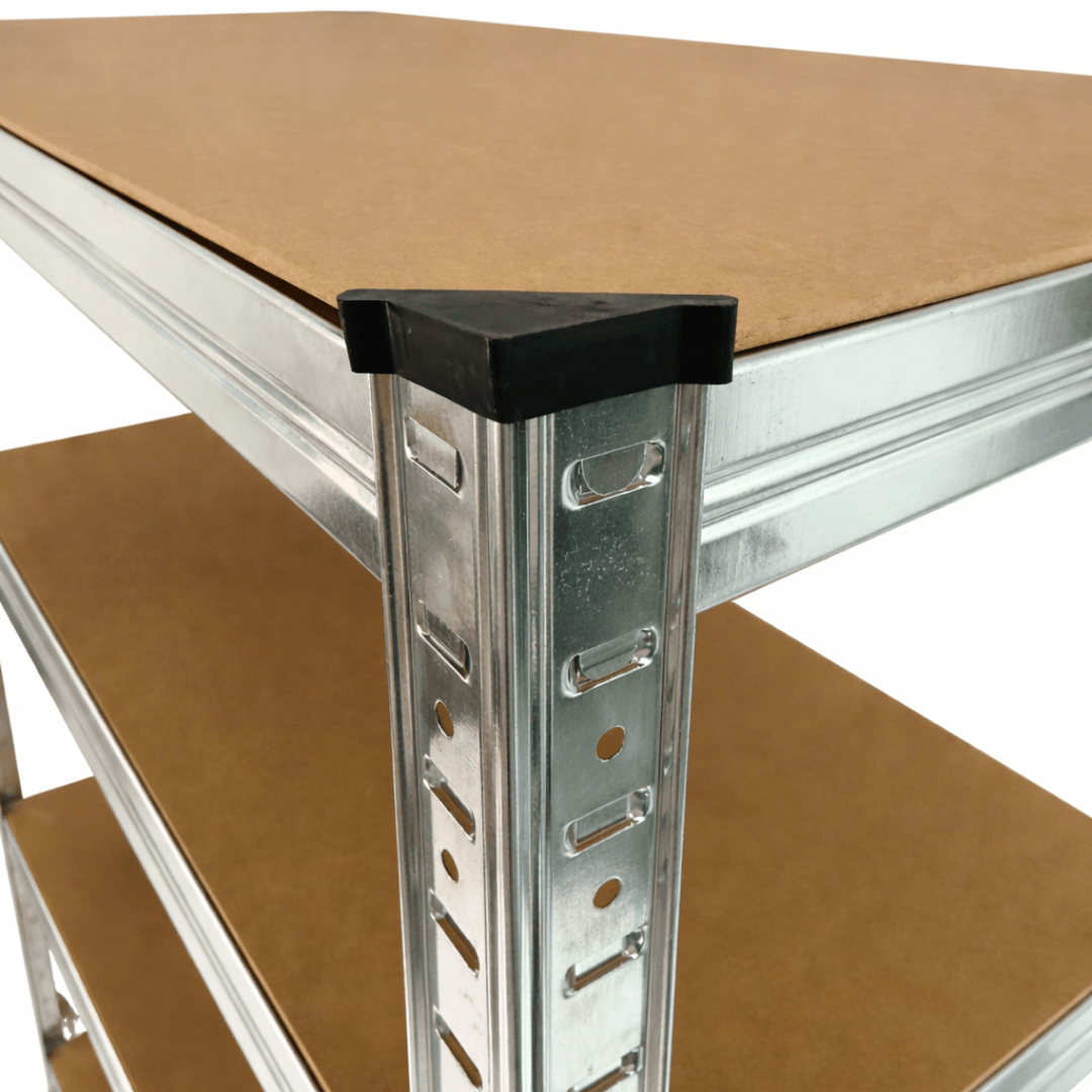 Scaffale 5 ripiani in acciaio e MDF Thor 120x60x180 cm - Perrone Shop