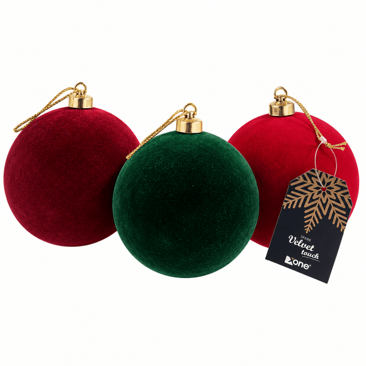 Pallina di Natale Velvet Touch 15cm in tre colori | Xone - Perrone Shop