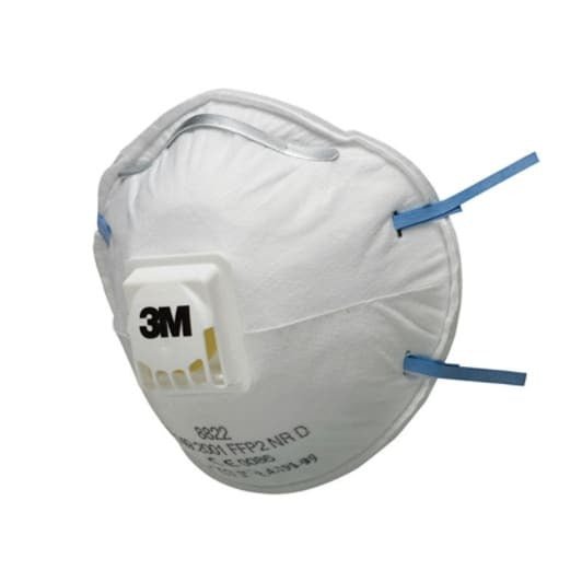 Respiratore Antipolvere FFP2 3M 8822 con Valvola | Mascherina DPI EN149 Professionale - Perrone Shop