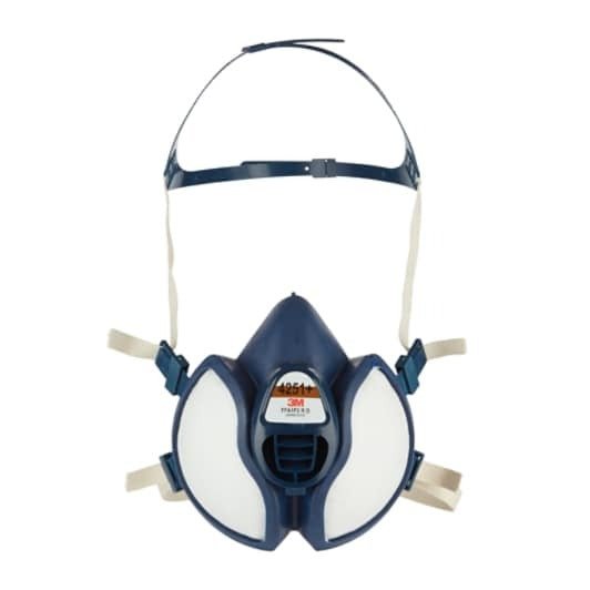 Semimaschera 3M 4251+ FFA1P2 R D | Respiratore Senza Manutenzione con Filtri Integrati - Perrone Shop