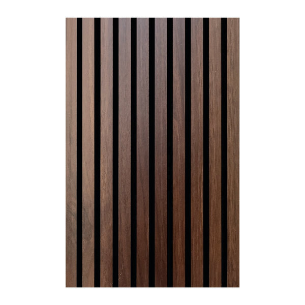 Set 4 pannelli fonoassorbenti dogati in MDF Noce Chiaro H280X60X1,3CM | OX Zeroper - Perrone Shop