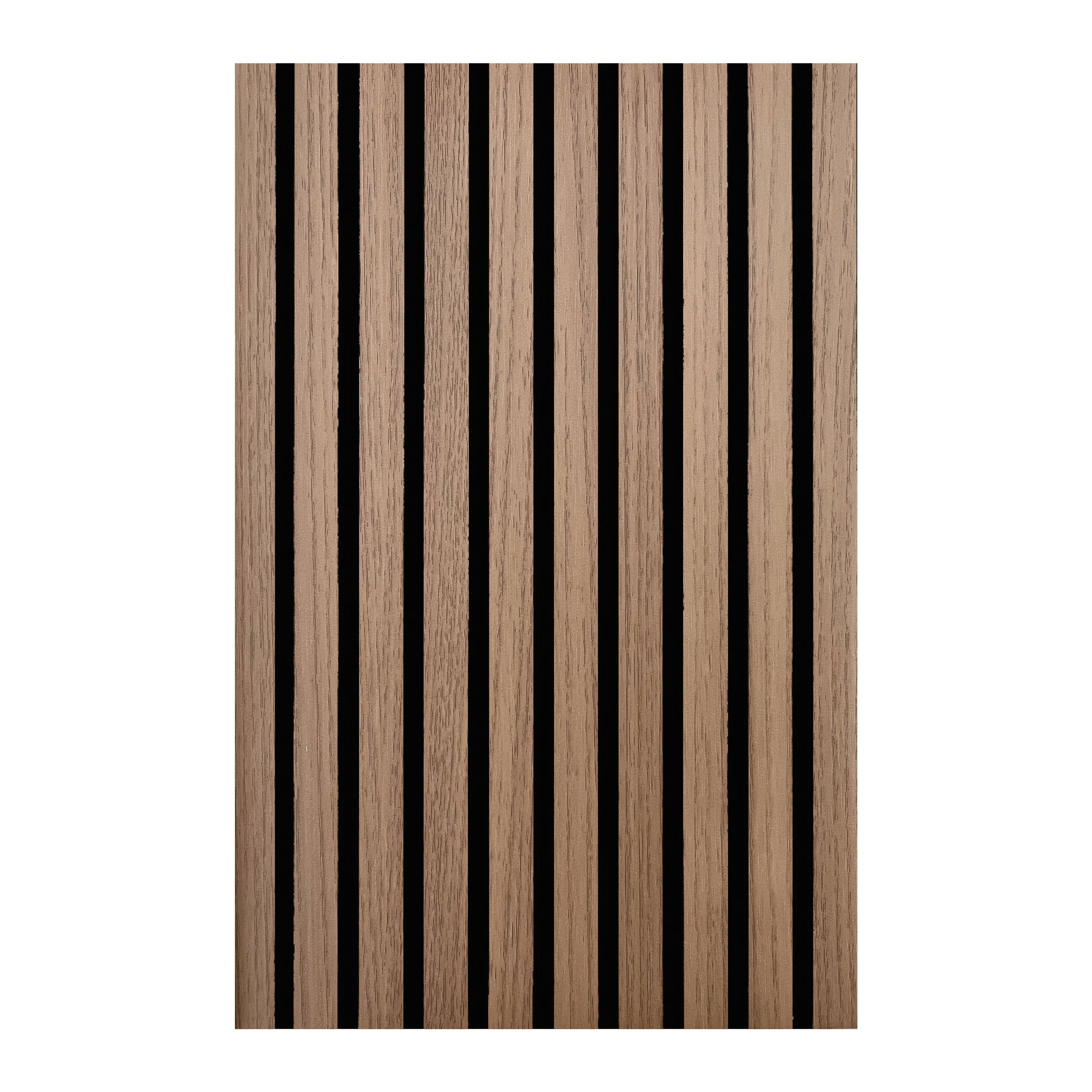 Set 4 pannelli fonoassorbenti dogati in MDF colore Teak H280X60,5X1,2cm | OX Zeroper
